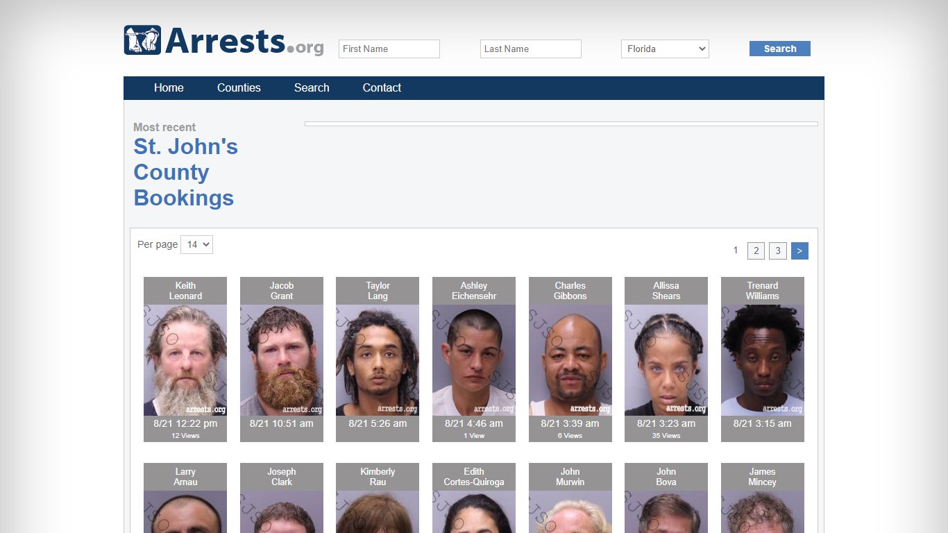 St. John's County Arrests and Inmate Search